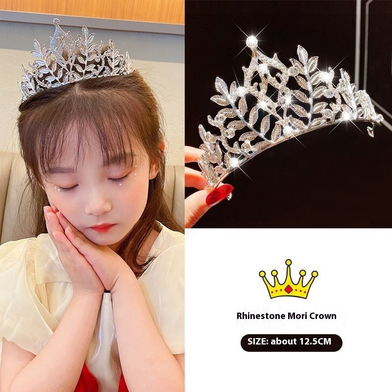 Girls' Princess Crown Hair Clip | 30 Designs | Diamond Rhinestone Pearl | Ages 3+ | Hair Jewelry