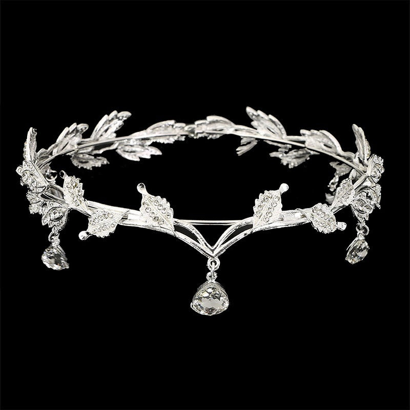 Rhinestone Forehead Crown | Birthday Crown | Diamond Headdress | 6 Finishes | Hair Jewelry