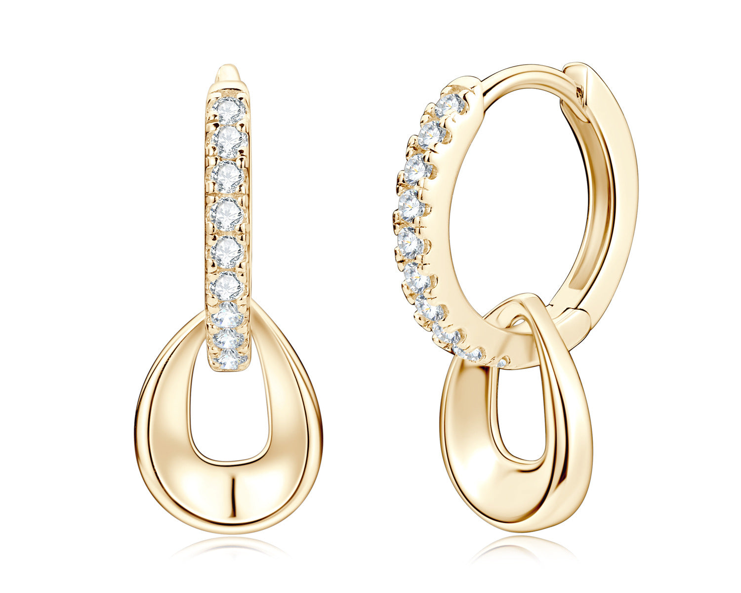 925 Sterling Silver Long Tassel Moissanite Earrings | Water Drop | Gold & Platinum | Light Luxury