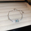 Zircon Adjustable Bracelet | 9 Styles | Square, Love Heart & Box Chain