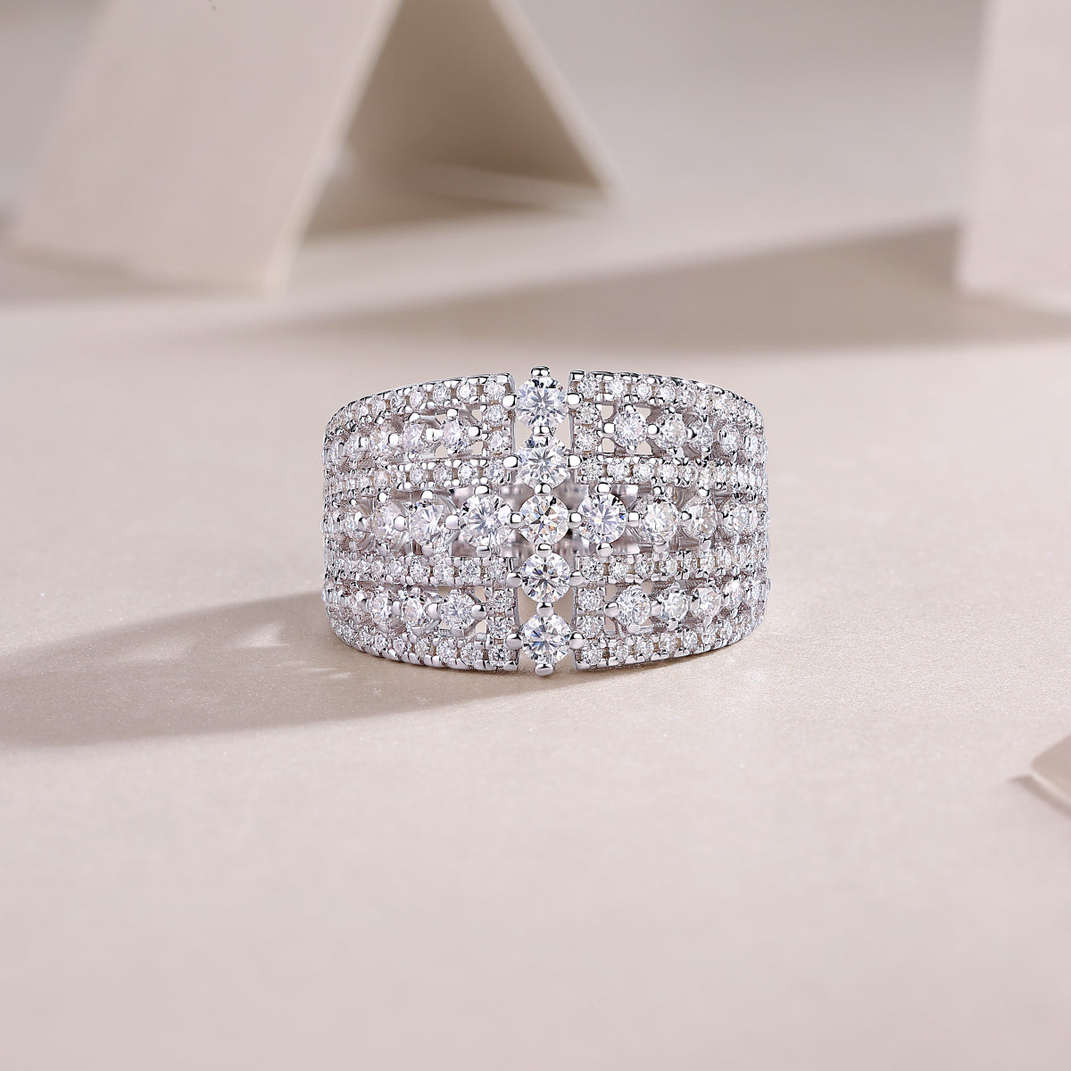 Diamond Queen - Luxuriously FashionableSilver Ring
