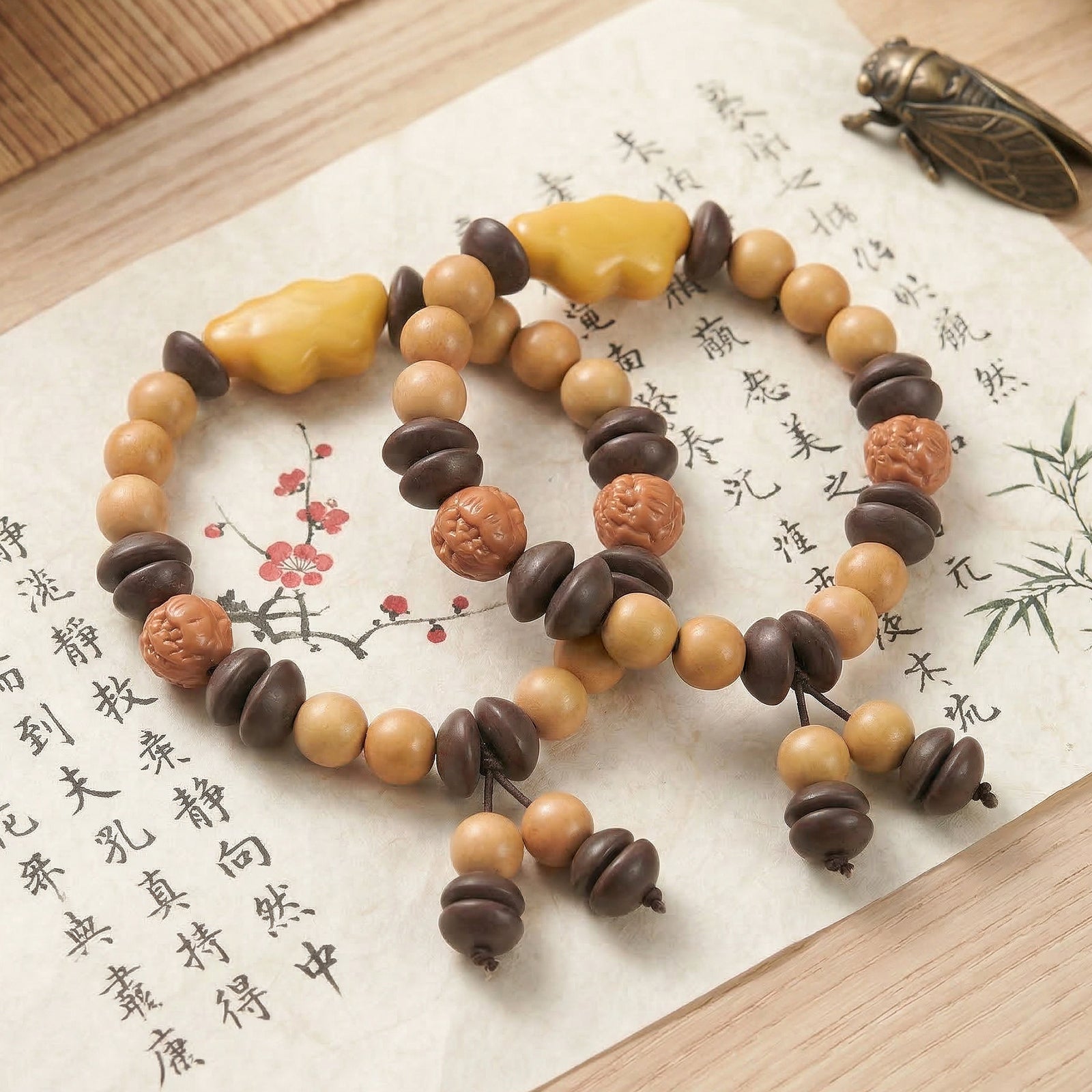 Five Elements Wu Xing Bracelet | TCM Feng Shui | 4 Bead Sizes | Energy Balance