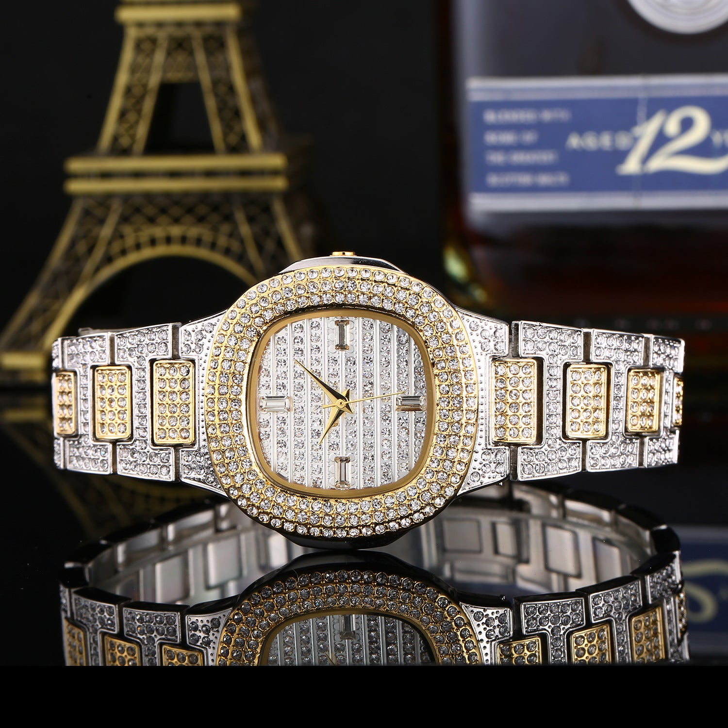 Fashion Diamond Watch | 37mm | 5 Colors | Gold, Rose Gold, Platinum