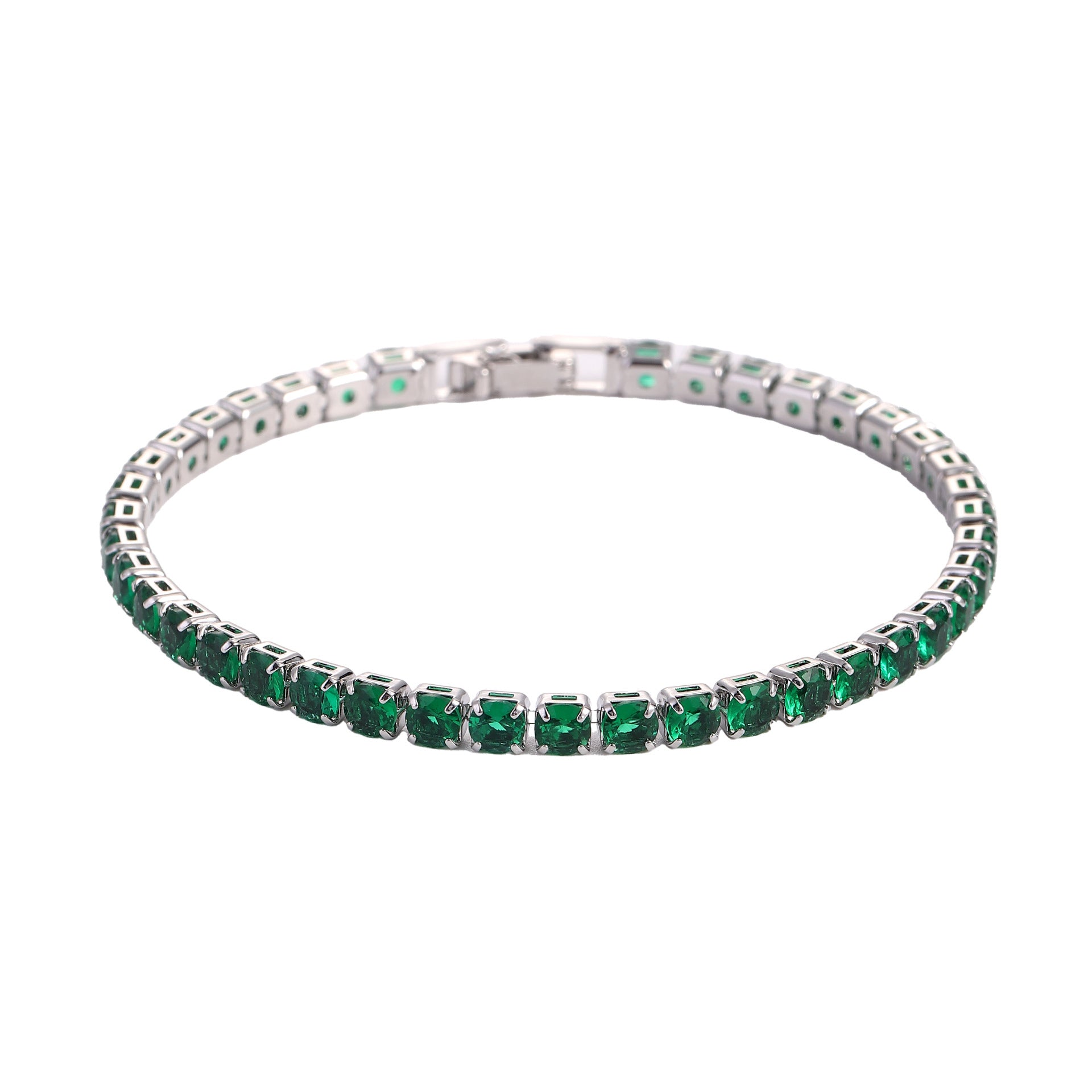 Hip Hop Micro-Set Zircon Tennis Bracelet | 9 Colors | 17cm & 19cm