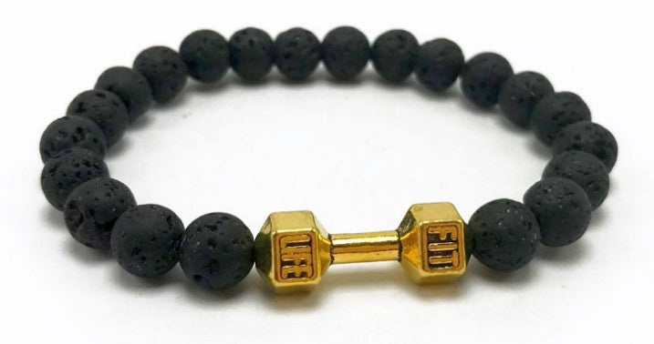 Natural Stone Beaded Bracelet | Volcanic Rock & Frosted Stone | 11 Styles | Unisex