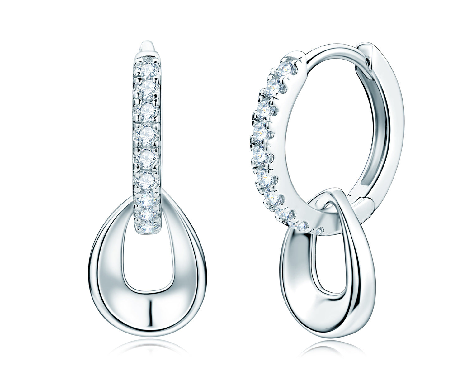 925 Sterling Silver Long Tassel Moissanite Earrings | Water Drop | Gold & Platinum | Light Luxury