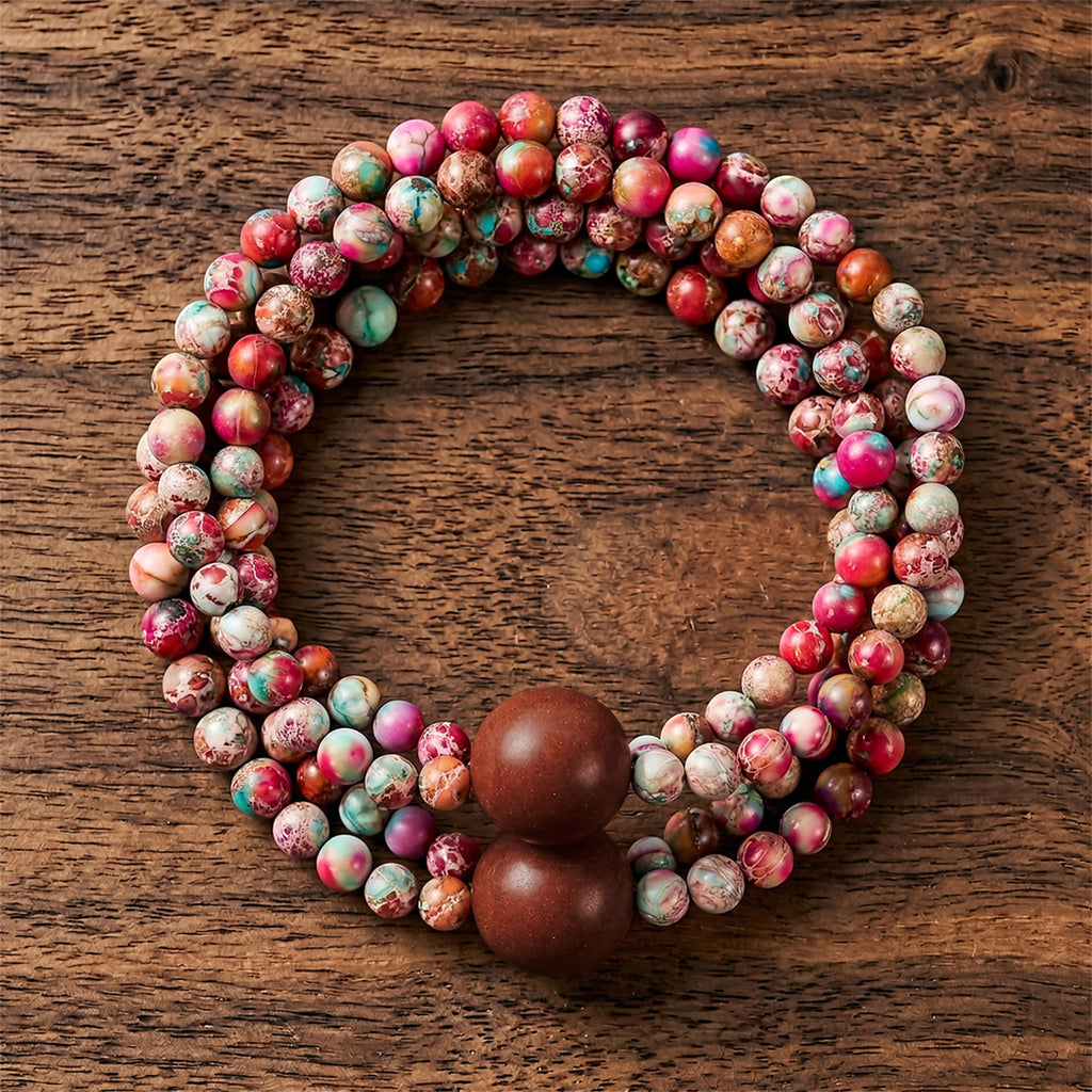 Five Elements Wu Xing Bracelet | TCM Feng Shui | Natural Stone | Energy Balance
