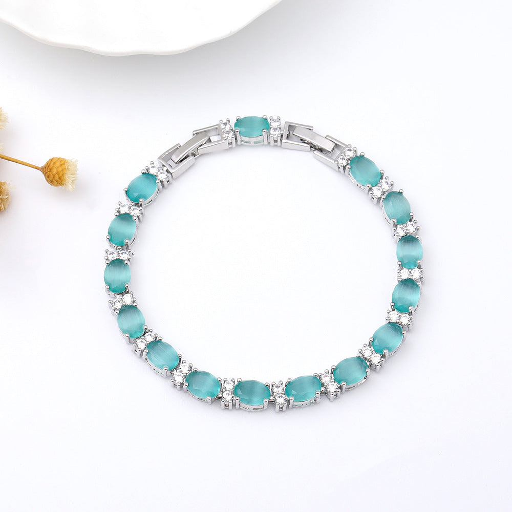 Summer Crystal Colored Zircon Bracelet | 21 Styles | Seasonal Sparkle
