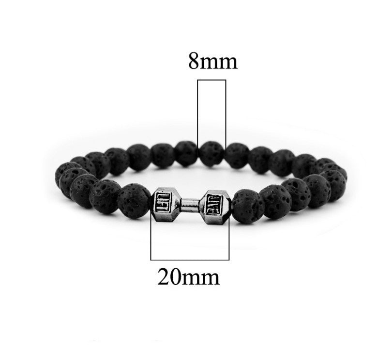 Natural Stone Beaded Bracelet | Volcanic Rock & Frosted Stone | 11 Styles | Unisex