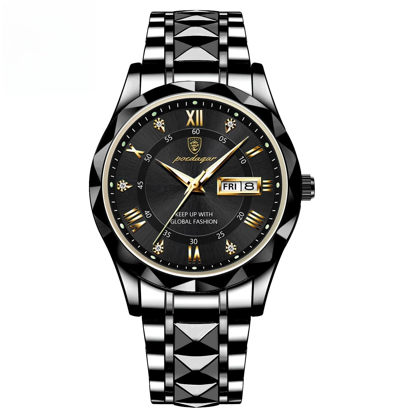 Men's Double Calendar Luminous Business Watch | Ultra-Slim 7mm | 9 Styles