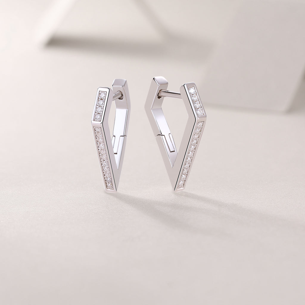 Coronation - Fashionable And Luxurious Diamond Jewelry Stud Earrings