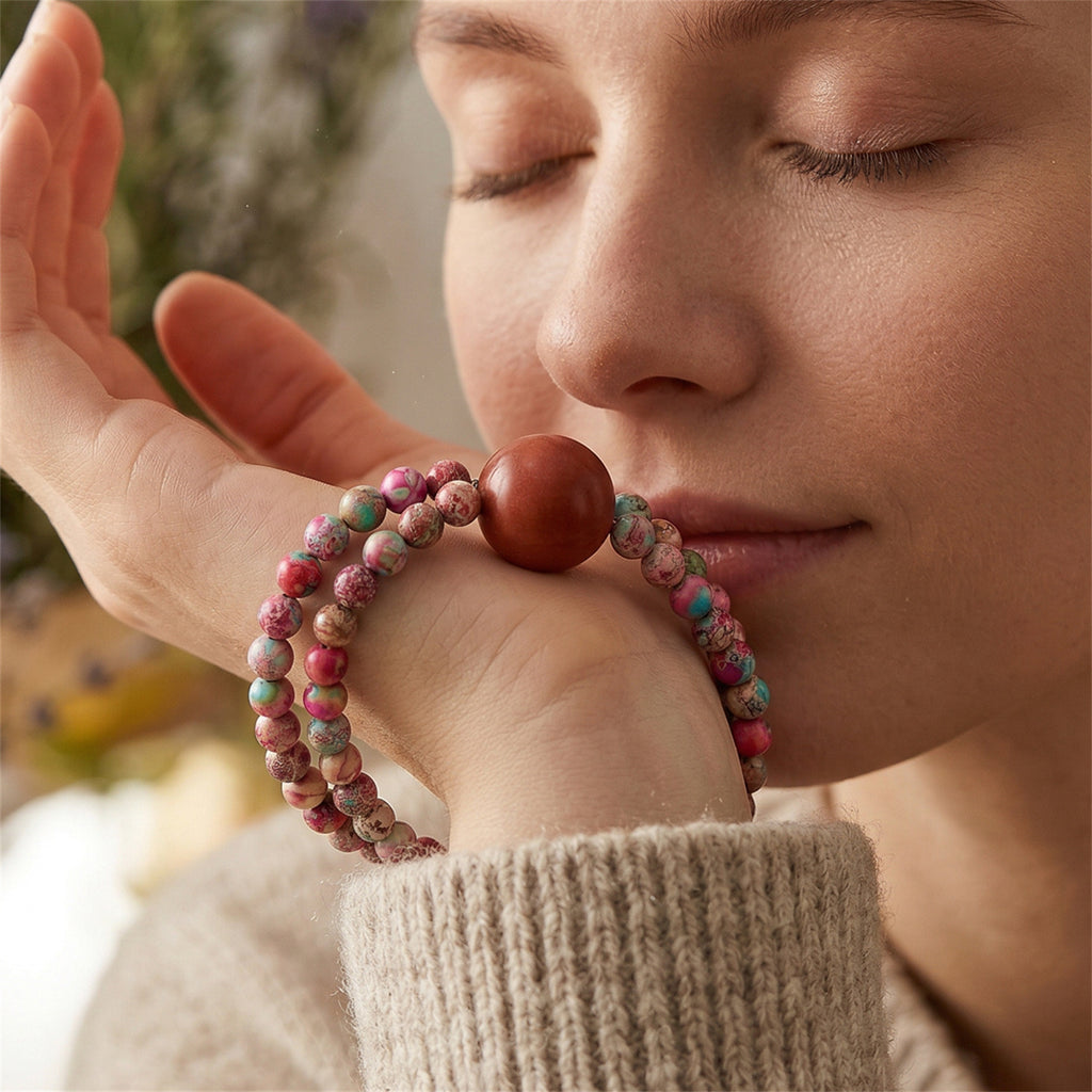 Five Elements Wu Xing Bracelet | TCM Feng Shui | Natural Stone | Energy Balance