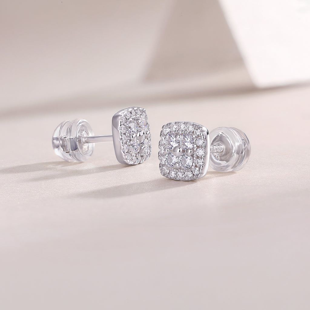 Fog Sea - Fashionable And Luxurious Diamond Jewelry Stud Earrings