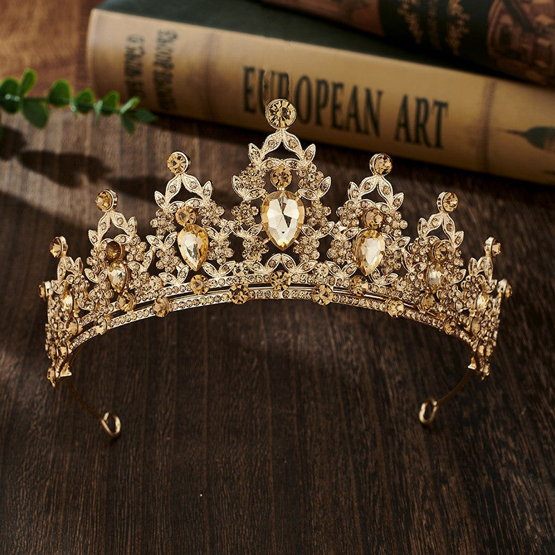 Wedding Crown Headdress | 18 Colors | Gold & Silver | Korean Style | Bridal & Occasion