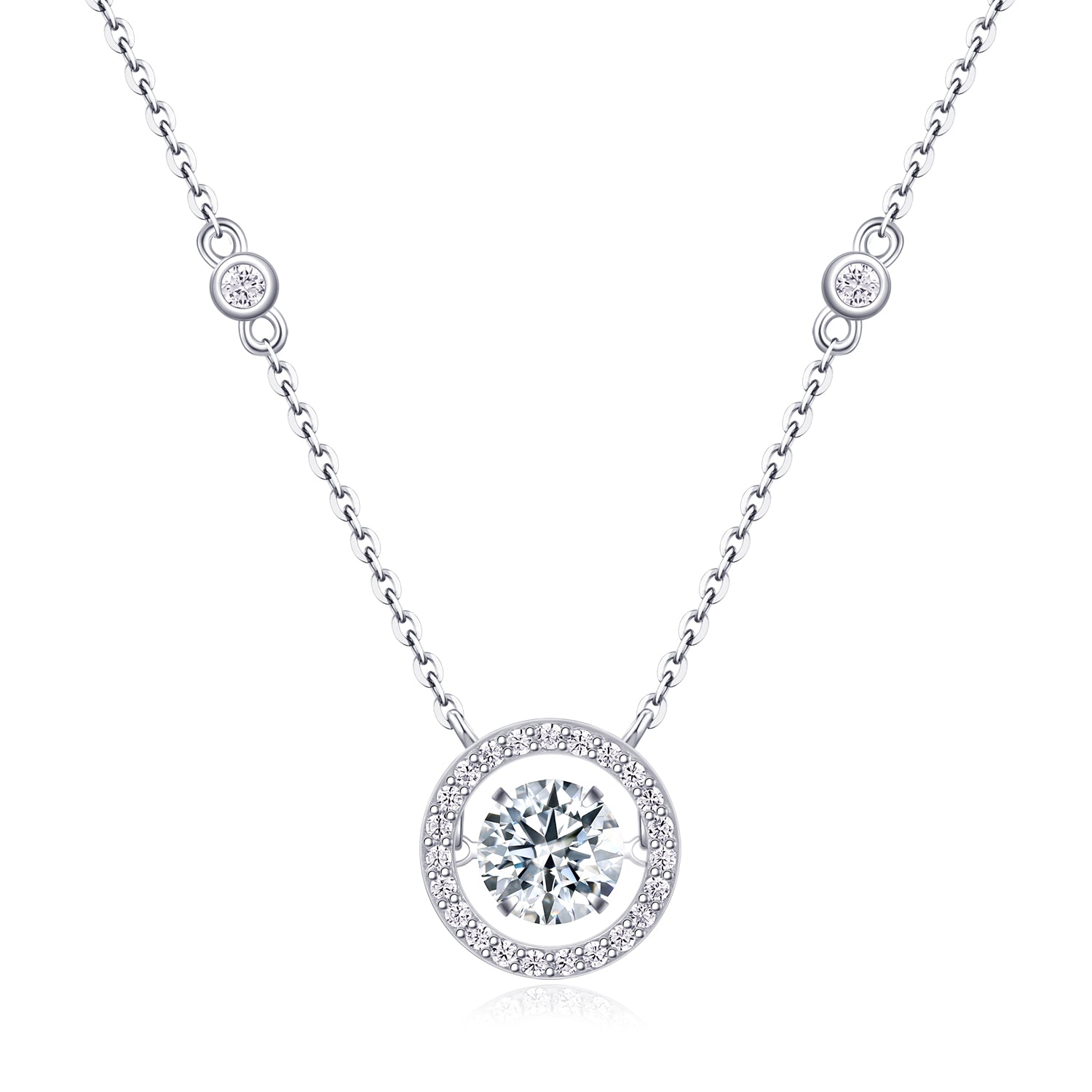 Mobius - A Fashionable And Luxurious Diamond Jewelry, With 1-carat Moissanite Pendant
