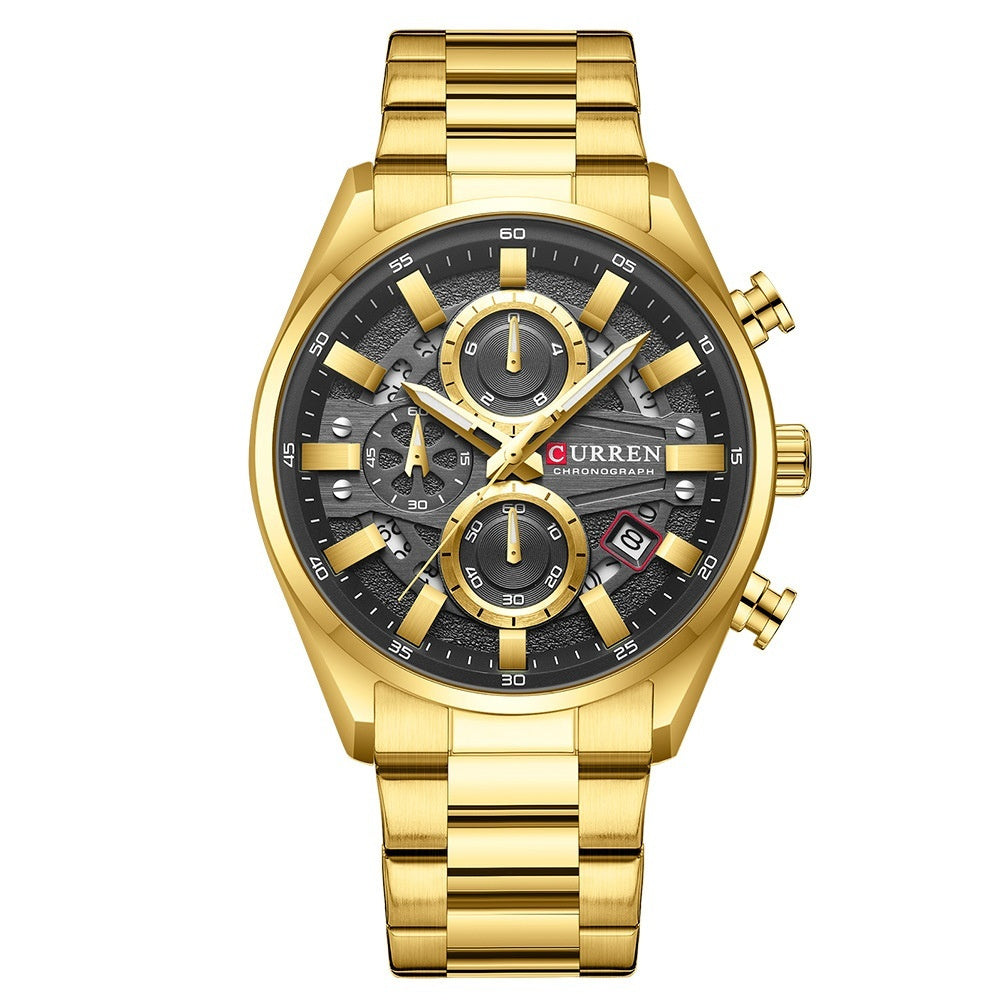 Men's Sporty Multifunctional Fashion Watch | 12mm | 5 Color Combinations | Bold Statement Watch