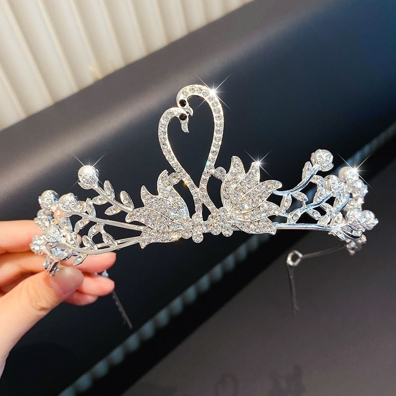 Girls' Princess Crown Hair Clip | 30 Designs | Diamond Rhinestone Pearl | Ages 3+ | Hair Jewelry