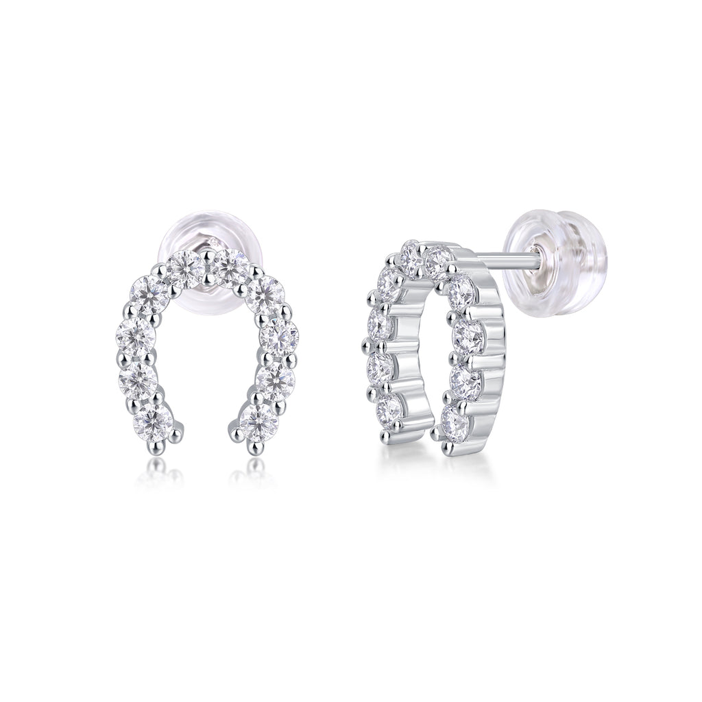Keep Happiness - Diamond Stud Earrings