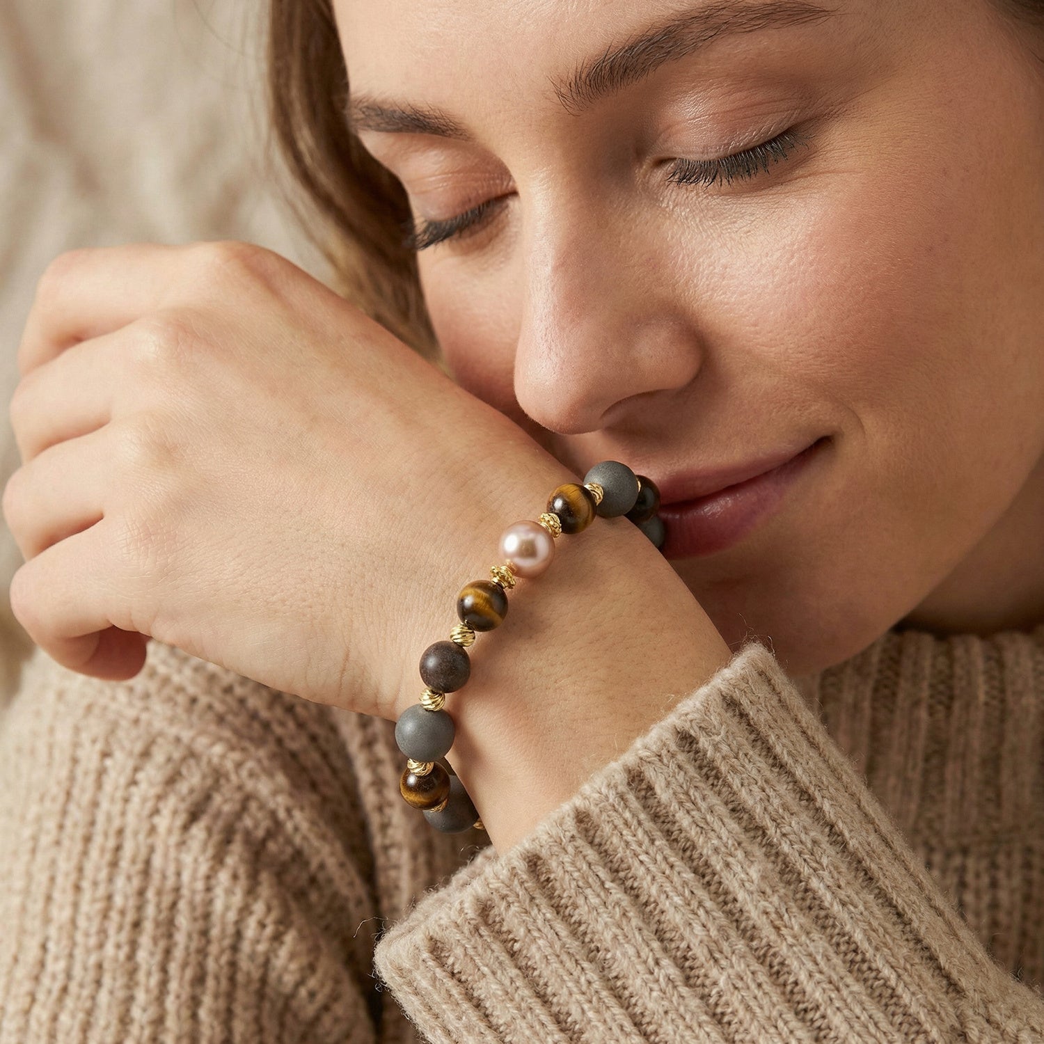 Five Elements Wu Xing Bracelet | TCM Feng Shui | Natural Stone | Qi Harmonizer