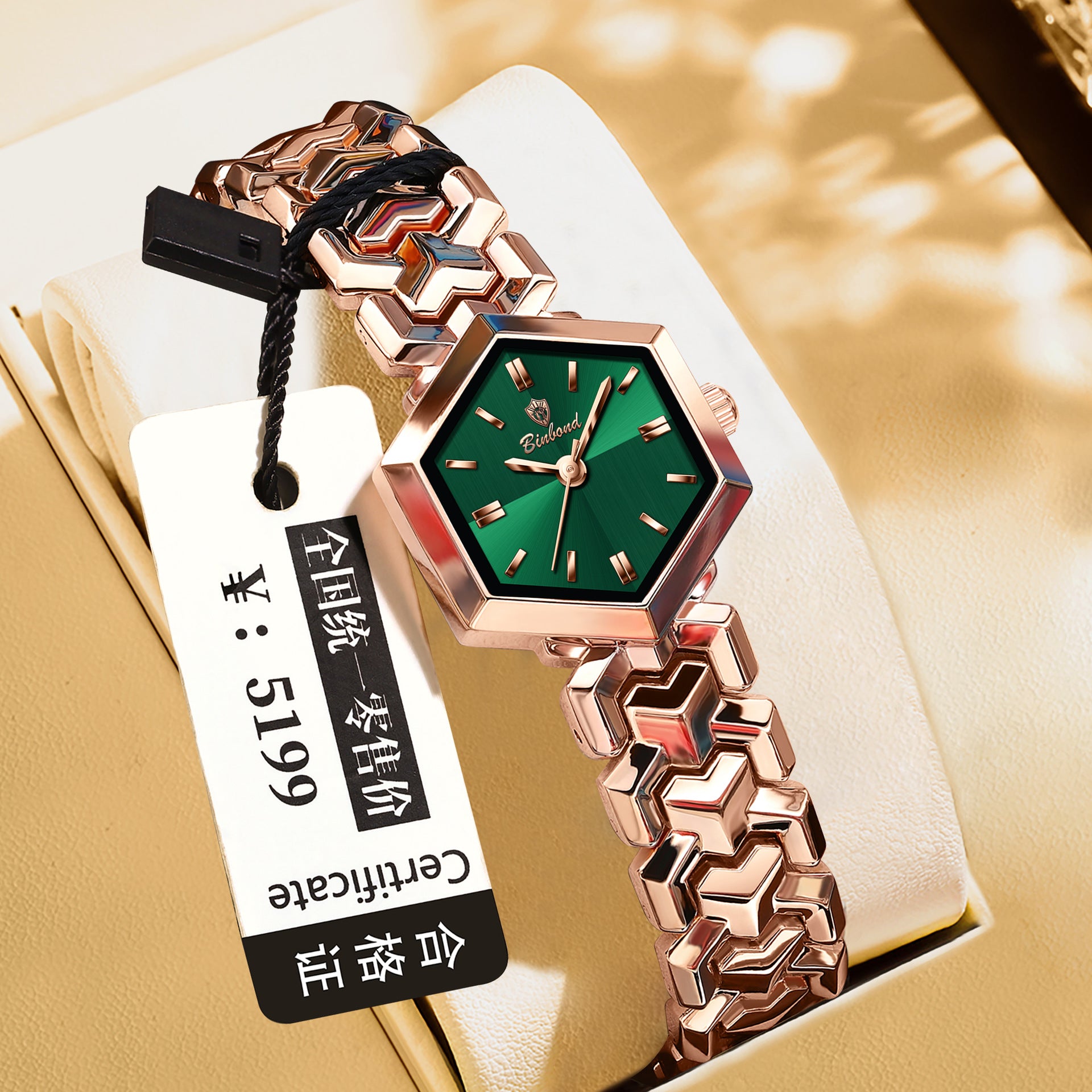 Women's Octagonal Quartz Watch | Waterproof | 9 Color Combinations
