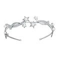 Princess Bridal Crown Headband | Wave Shape | 28cm | Electroplated Alloy | Bridal Hair Jewelry
