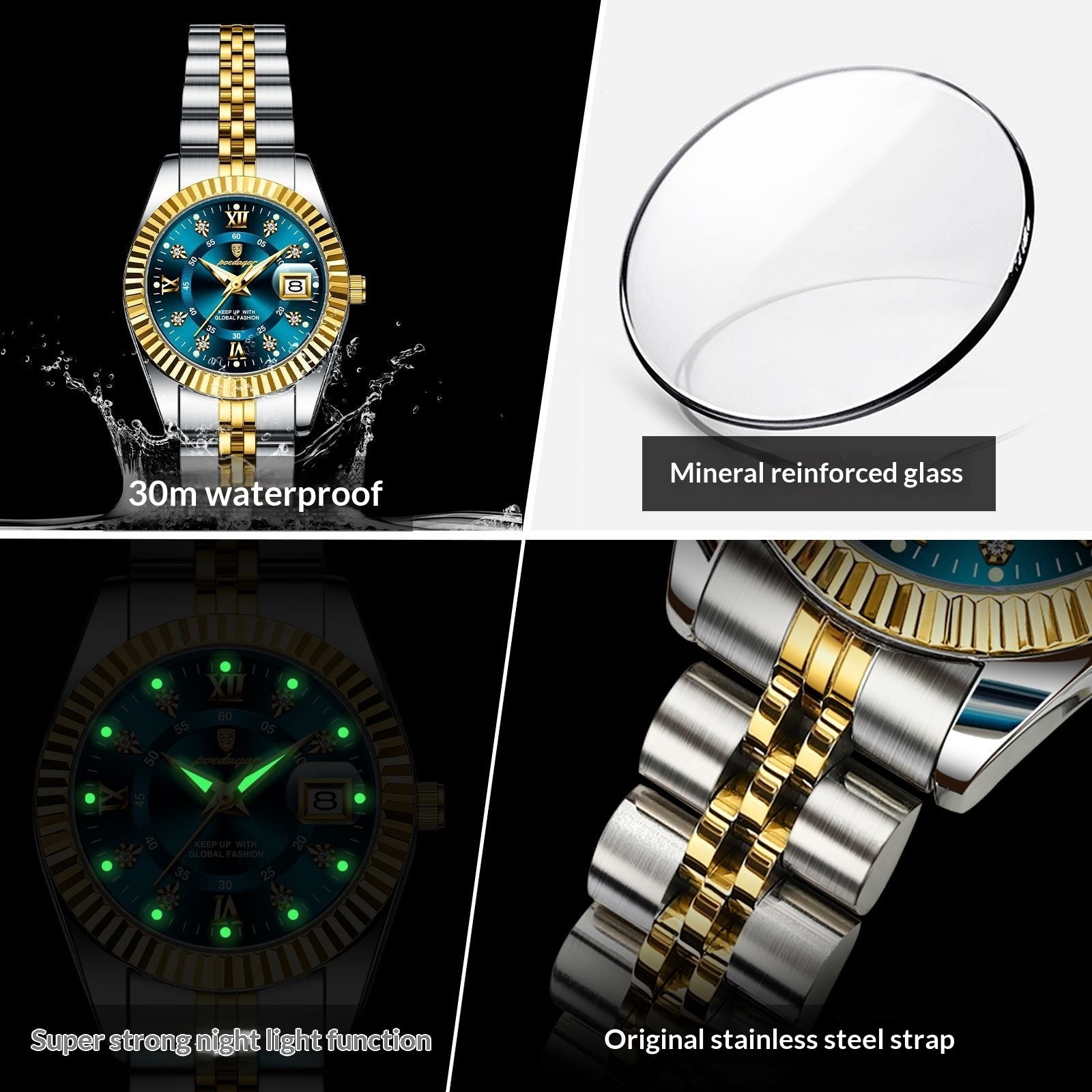 Women's Vintage Minimalist Watch | Ultra-Slim 8mm | 7 Styles