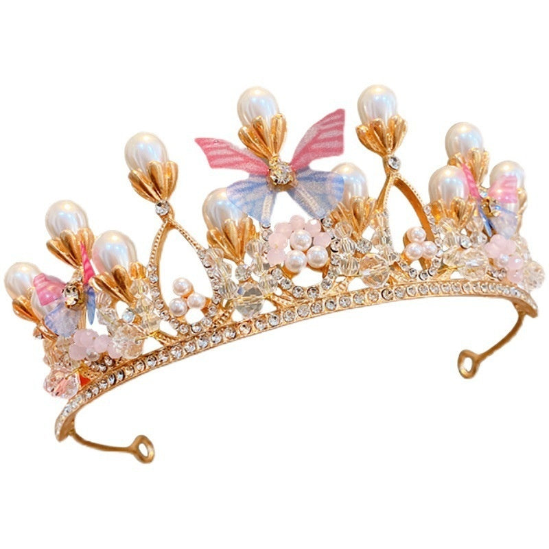 Girls' Princess Crown Hair Clip | 30 Designs | Diamond Rhinestone Pearl | Ages 3+ | Hair Jewelry
