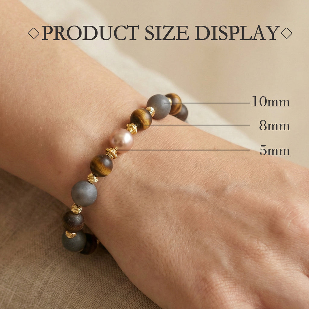 Five Elements Wu Xing Bracelet | TCM Feng Shui | Natural Stone | Qi Harmonizer
