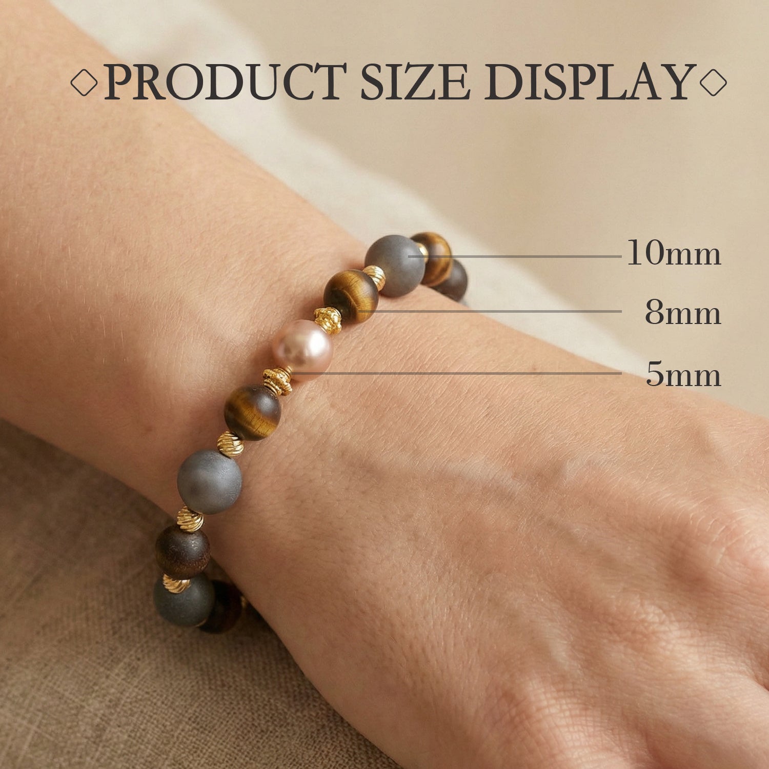 Five Elements Wu Xing Bracelet | TCM Feng Shui | Natural Stone | Qi Harmonizer