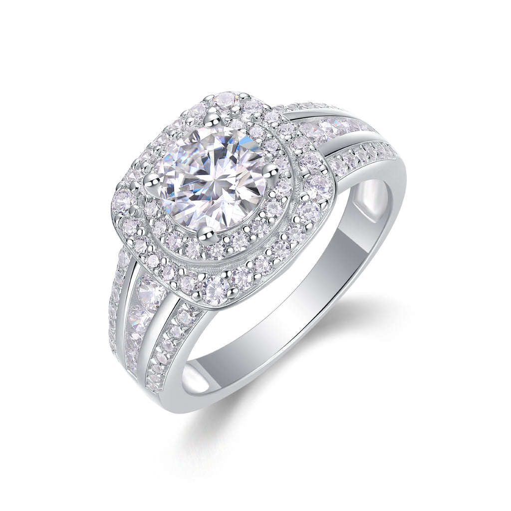 Starry Sky Crown - A Fashionable Jewelry Ring with 1-carat Moissan Diamond