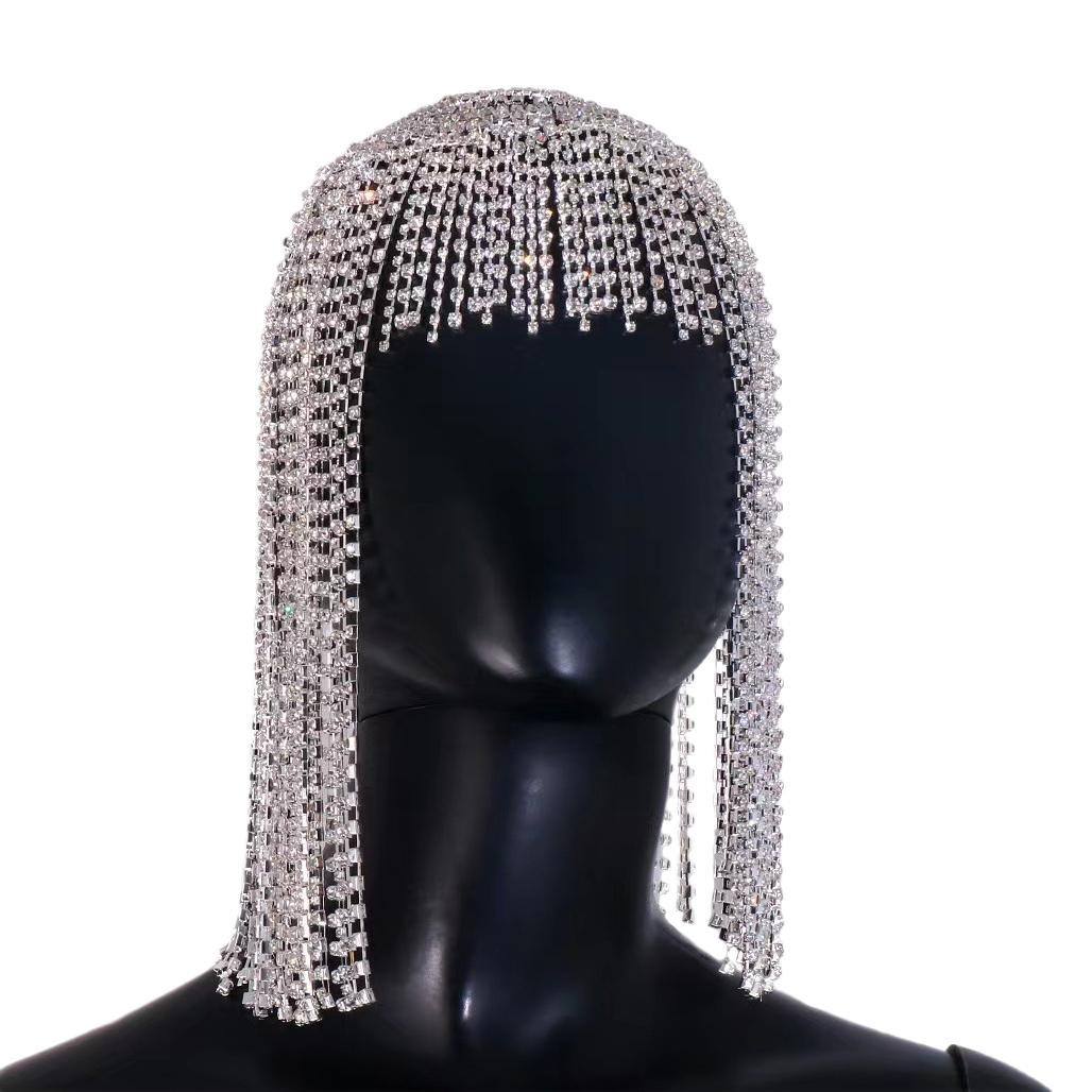 Bohemian Rhinestone Tassel Headwear | Zircon Inlay | Gold & Silver | Ethnic Retro Bridal