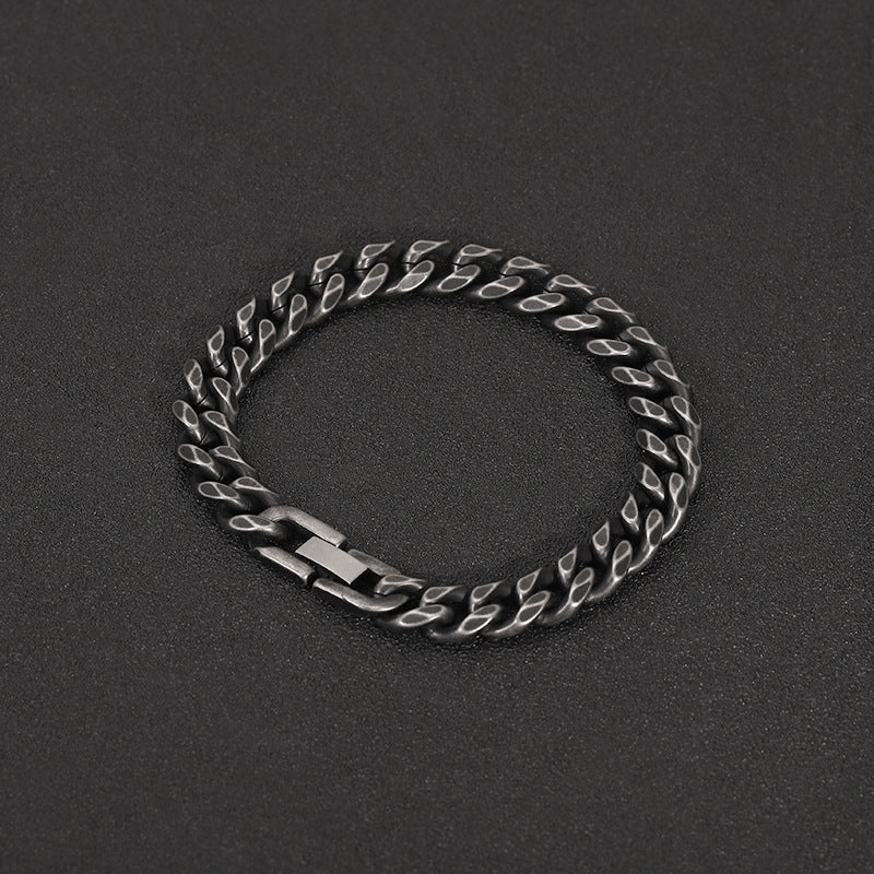 Minimalist Titanium Steel Bracelet | Geometric | 8mm & 10mm | Unisex | 4 Sizes