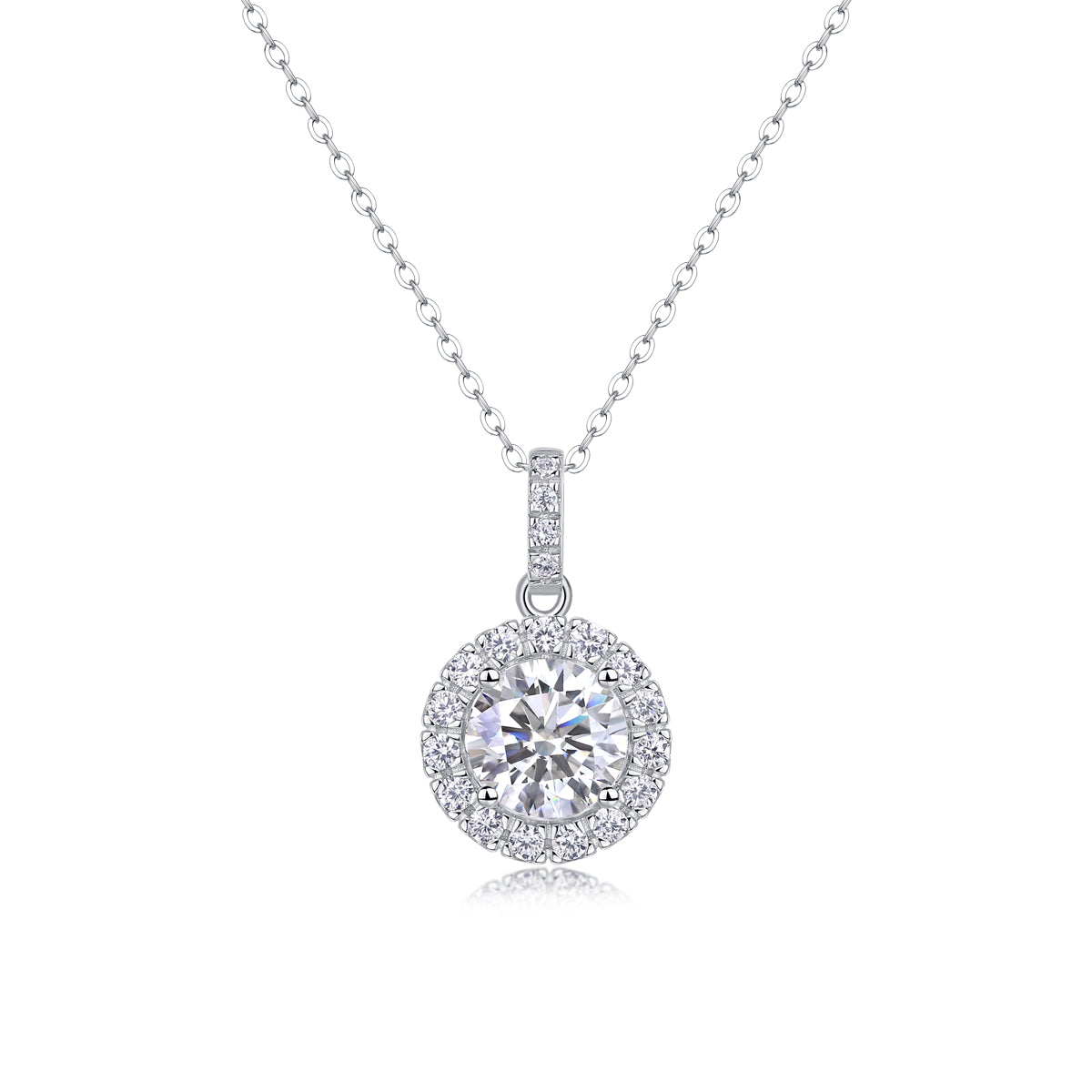 Dandelion - Luxurious Diamond Jewelry Pendant Set With 2-carat Moissan Diamond