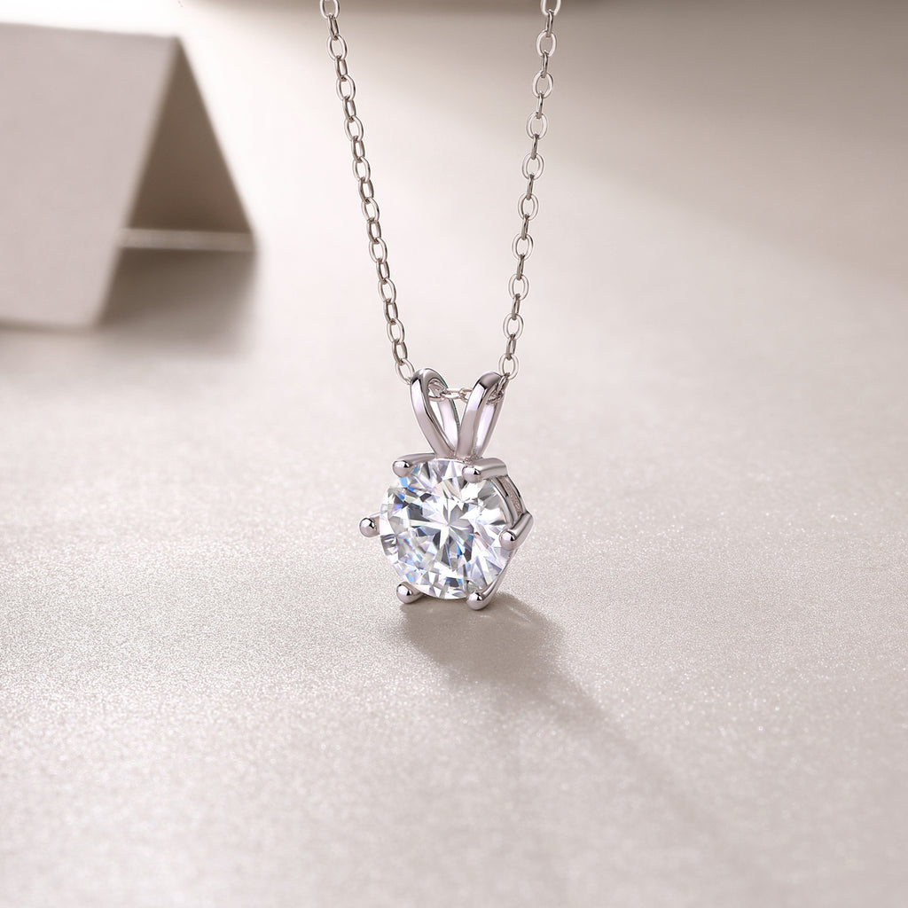 Romantic Mark - Luxurious Diamond Jewelry Pendant Set With 2-carat Moissanite