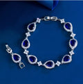 Colorful Zircon Bracelet | Copper | Blue, Green & Pink