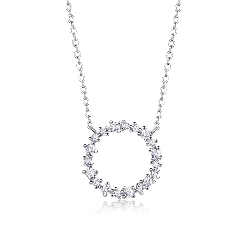 Emerald Water Ripples - Luxurious Diamond Jewelry Pendant Set