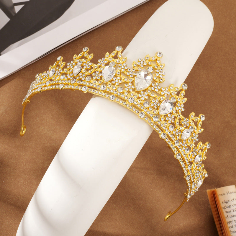 Wedding Crown Headdress | 18 Colors | Gold & Silver | Korean Style | Bridal & Occasion