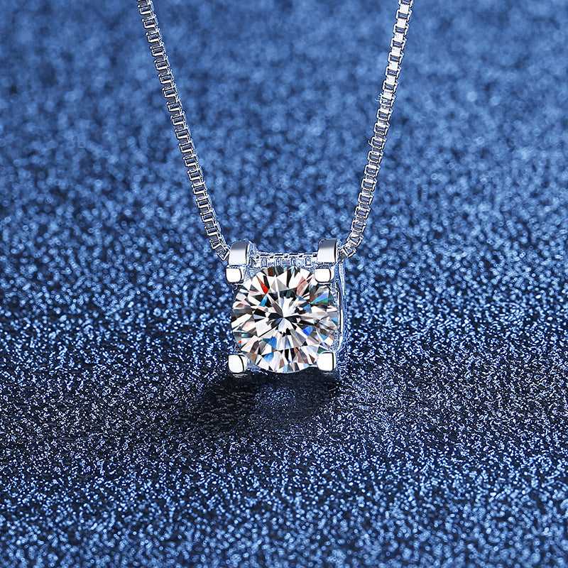 Eight Hearts & Eight Arrows Pendant Necklace | Moissanite & Zircon | 1ct & 2ct