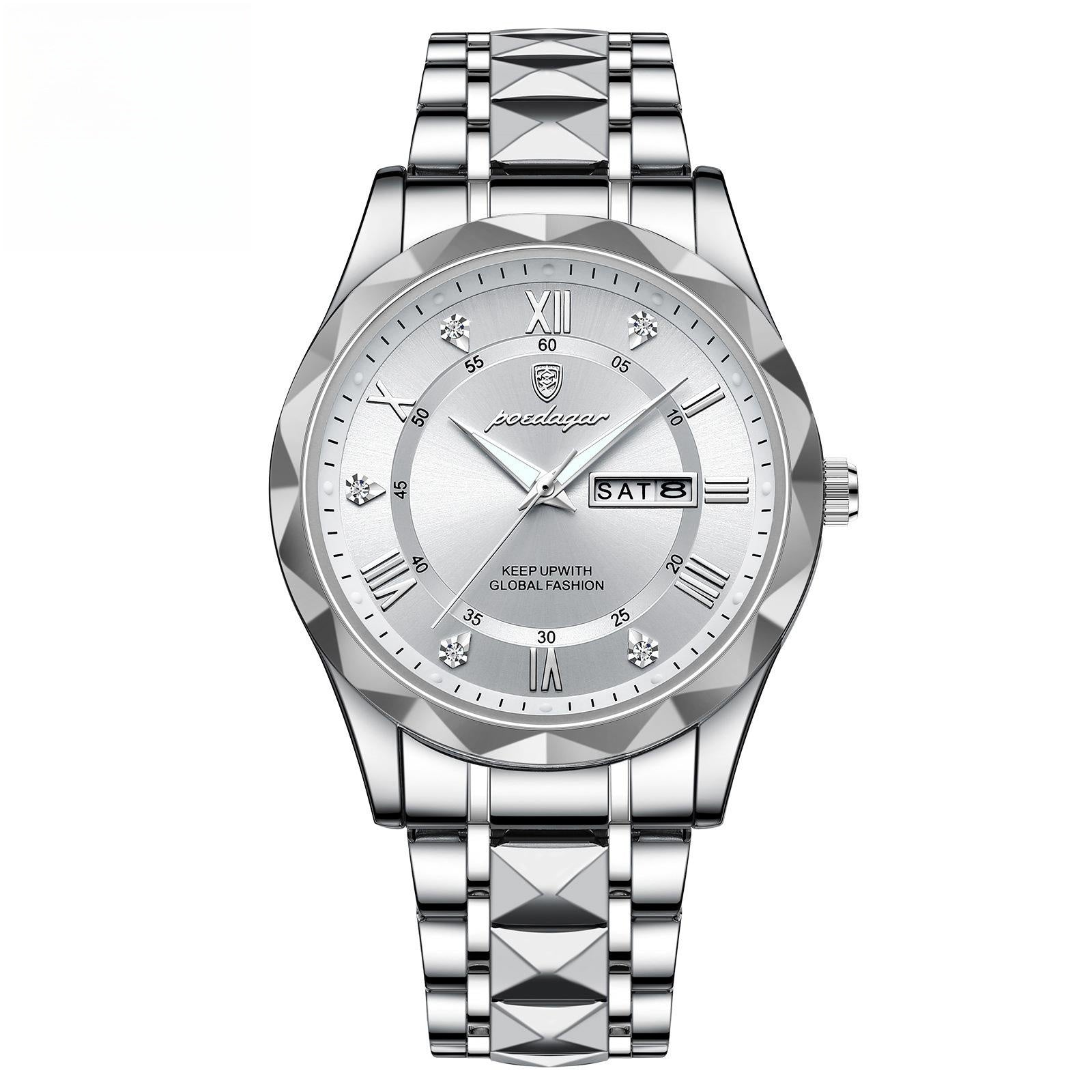 Men's Double Calendar Luminous Business Watch | Ultra-Slim 7mm | 9 Styles