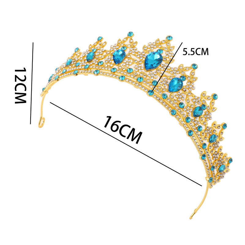 Wedding Crown Headdress | 18 Colors | Gold & Silver | Korean Style | Bridal & Occasion