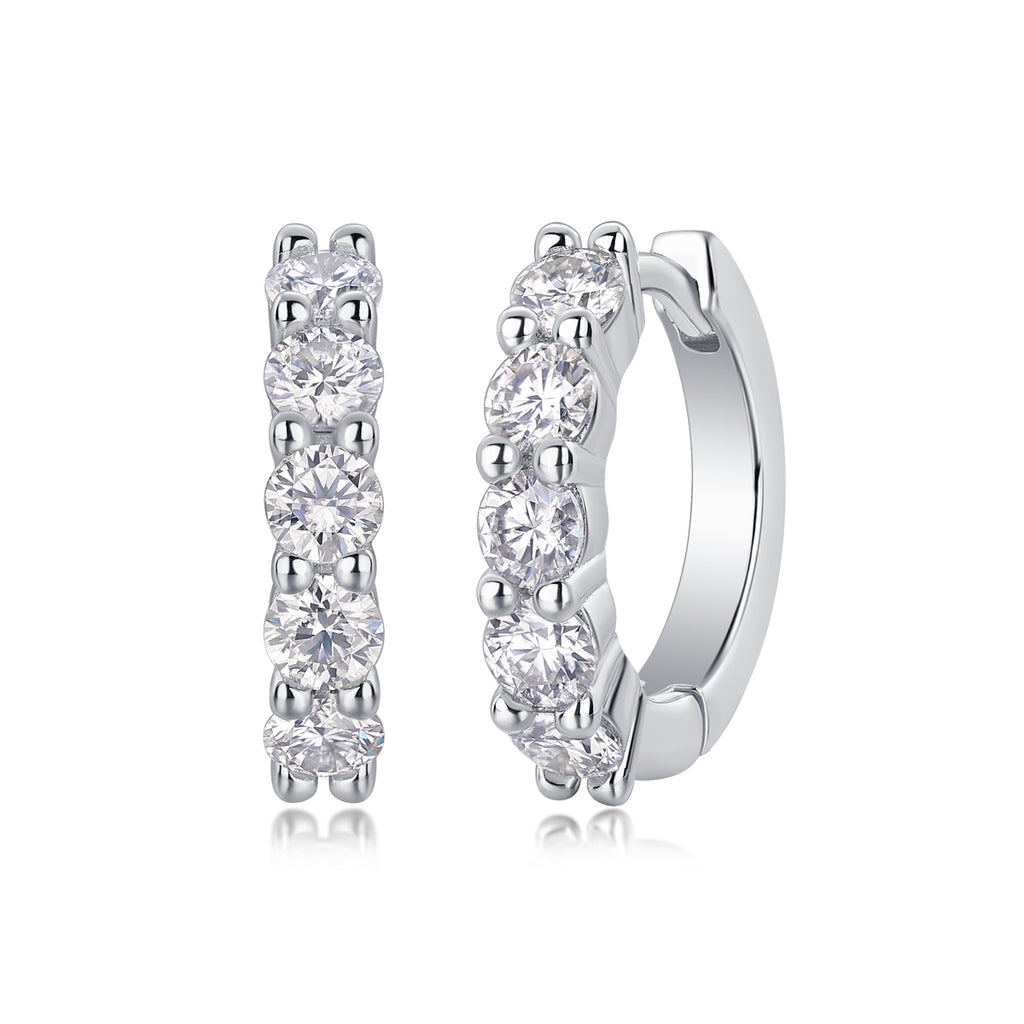 Dawn Moissanite Earrings | S925 Sterling Silver | 0.1 Carat | Fine Jewelry