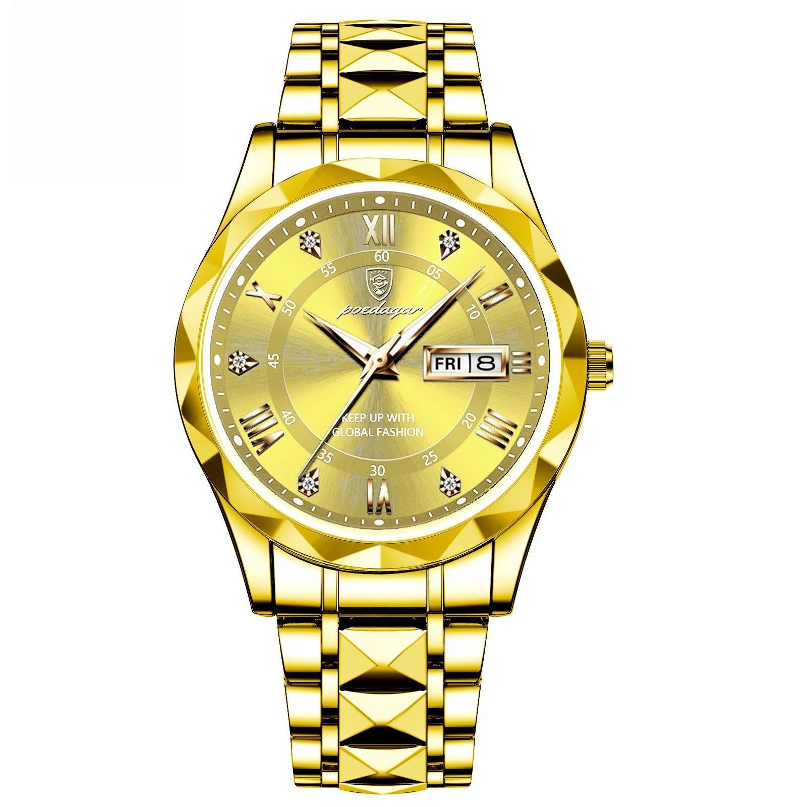 Men's Double Calendar Luminous Business Watch | Ultra-Slim 7mm | 9 Styles