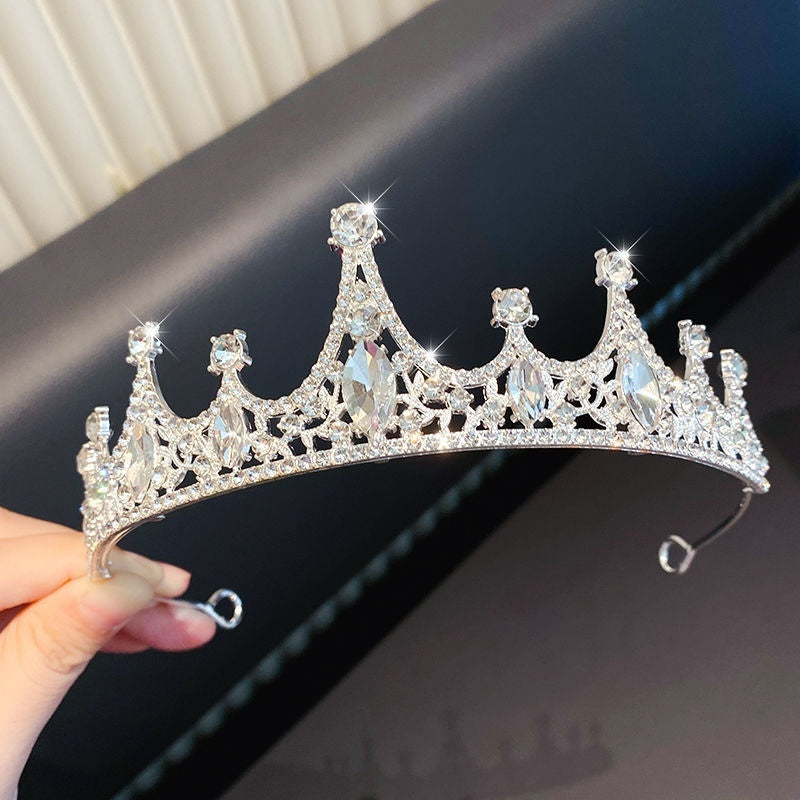 Girls' Princess Crown Hair Clip | 30 Designs | Diamond Rhinestone Pearl | Ages 3+ | Hair Jewelry