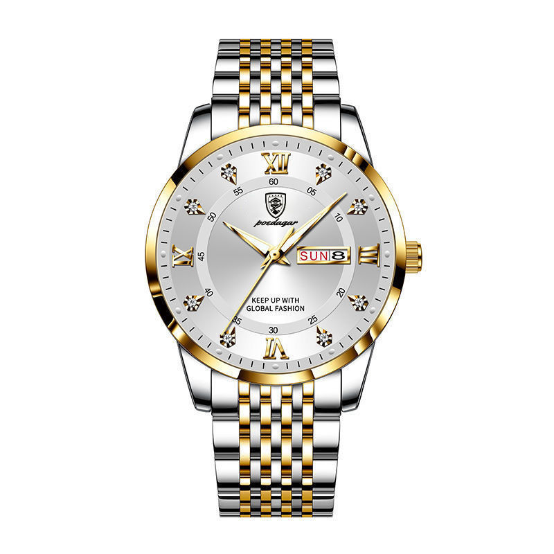 Sapphire Crystal Men's Watch | Seiko Movement | Luminous Calendar | 50M