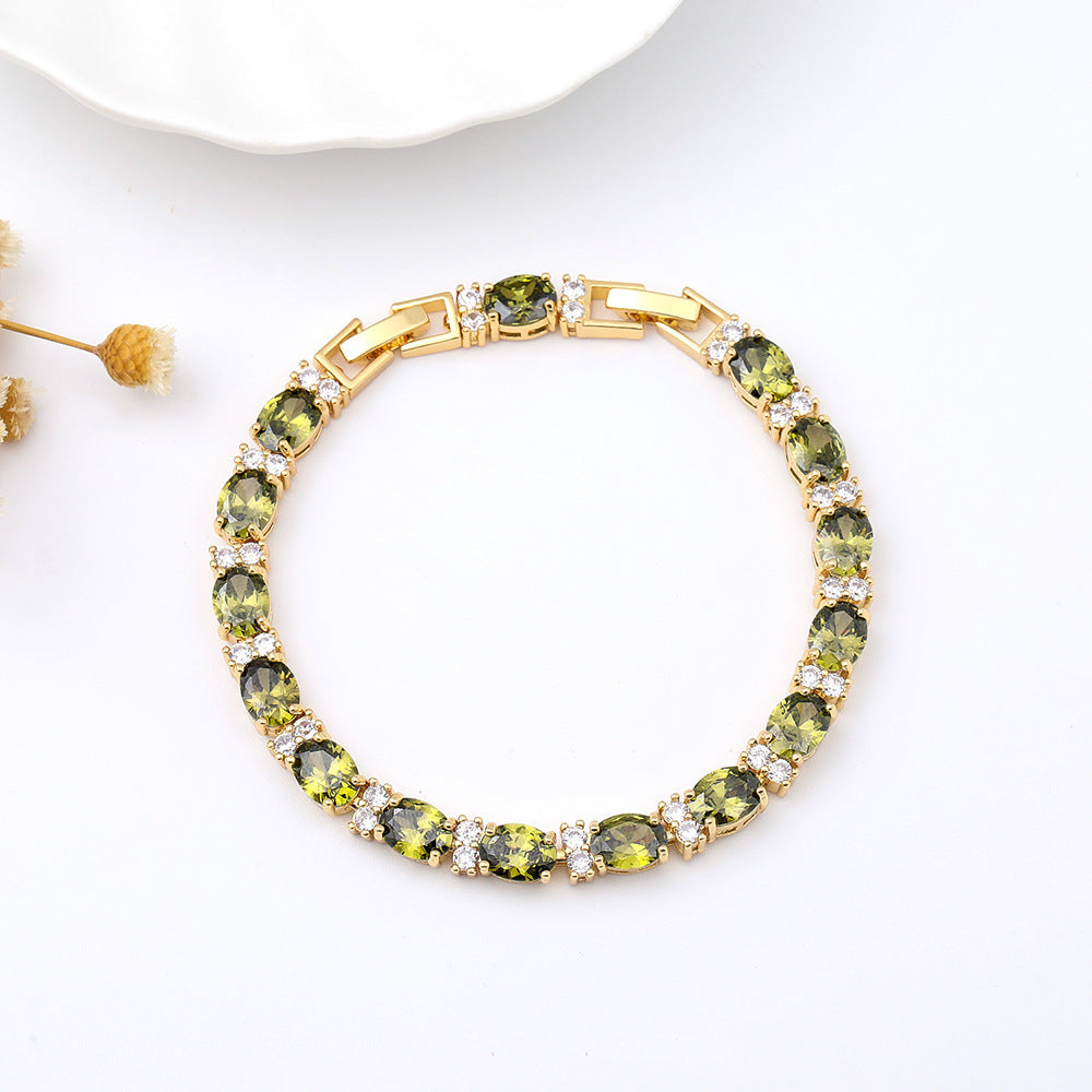 Summer Crystal Colored Zircon Bracelet | 21 Styles | Seasonal Sparkle