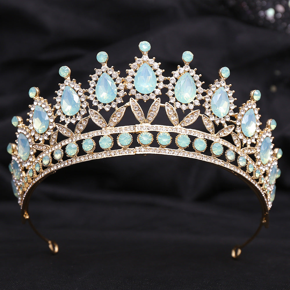 Crystal & Protein Stone Bridal Crown | Silver & KC Gold | Multiple Styles | Wedding Headdress
