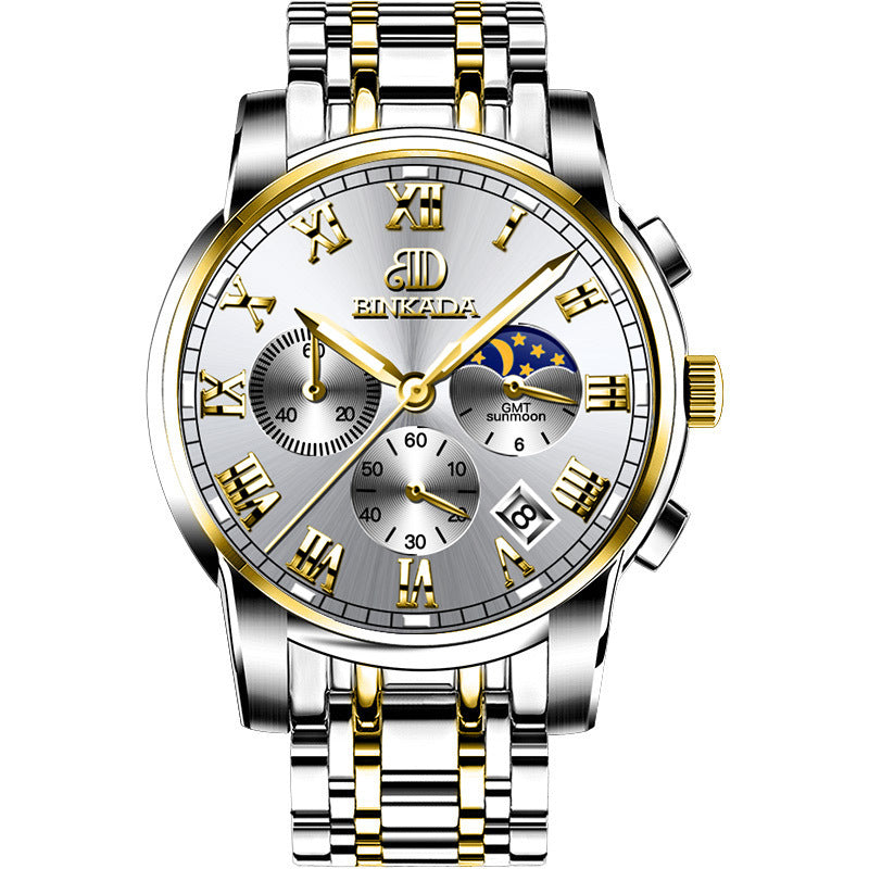 Men's Fashion Quartz Watch | Stainless Steel | Leather & Steel Belt | 8 Styles