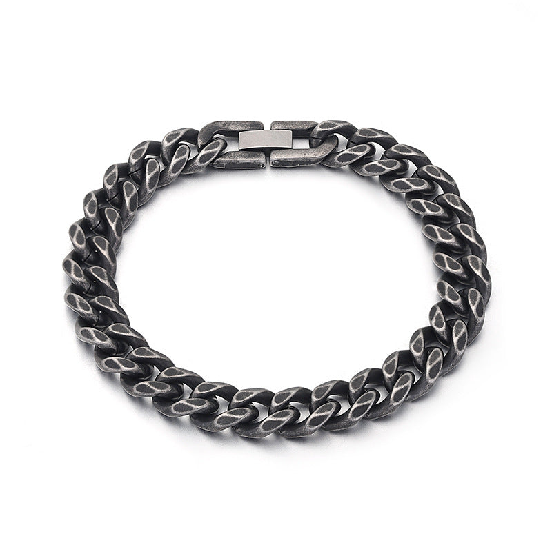 Minimalist Titanium Steel Bracelet | Geometric | 8mm & 10mm | Unisex | 4 Sizes