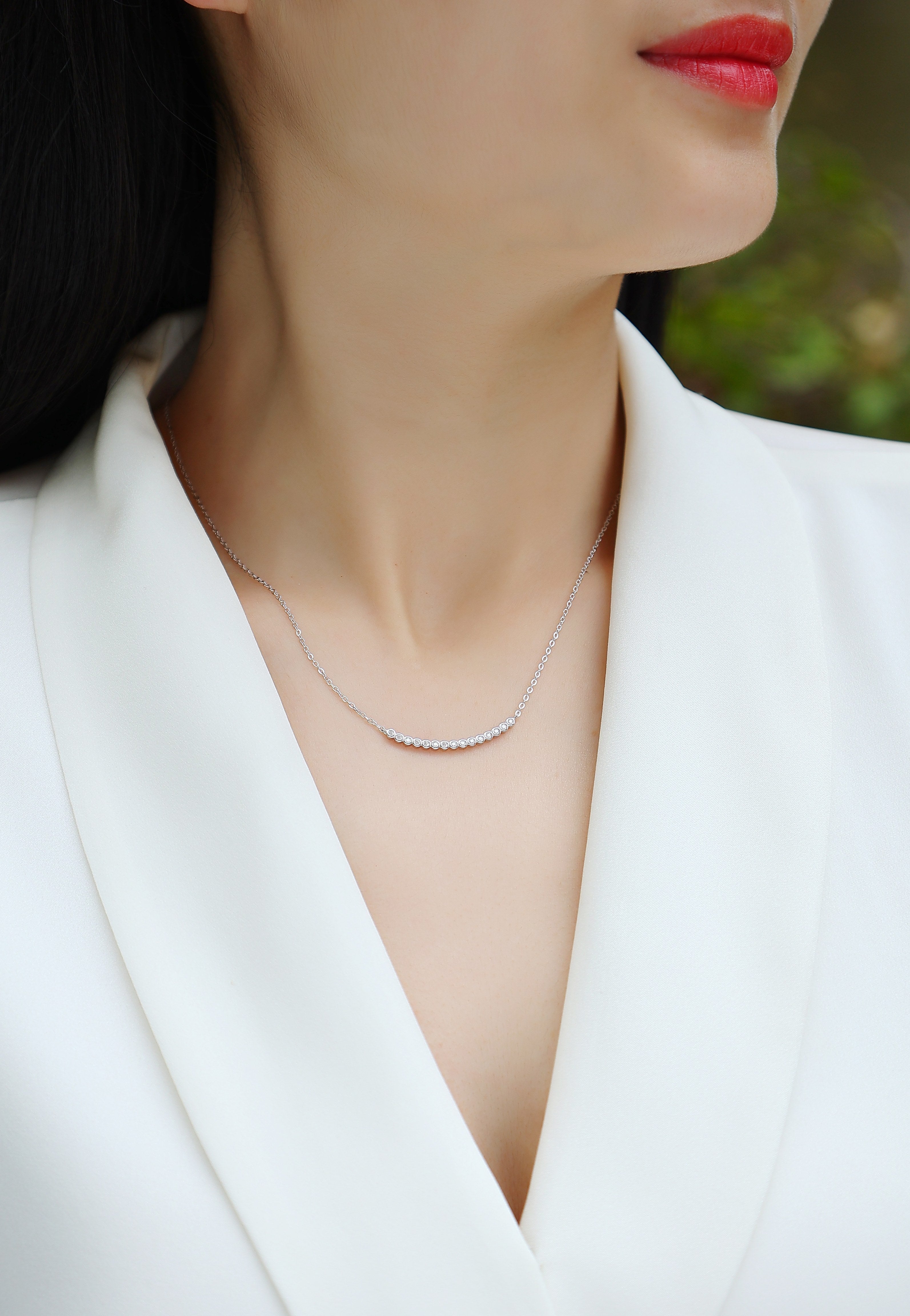Floating World -Luxurious Diamond Jewelry Pendant Set