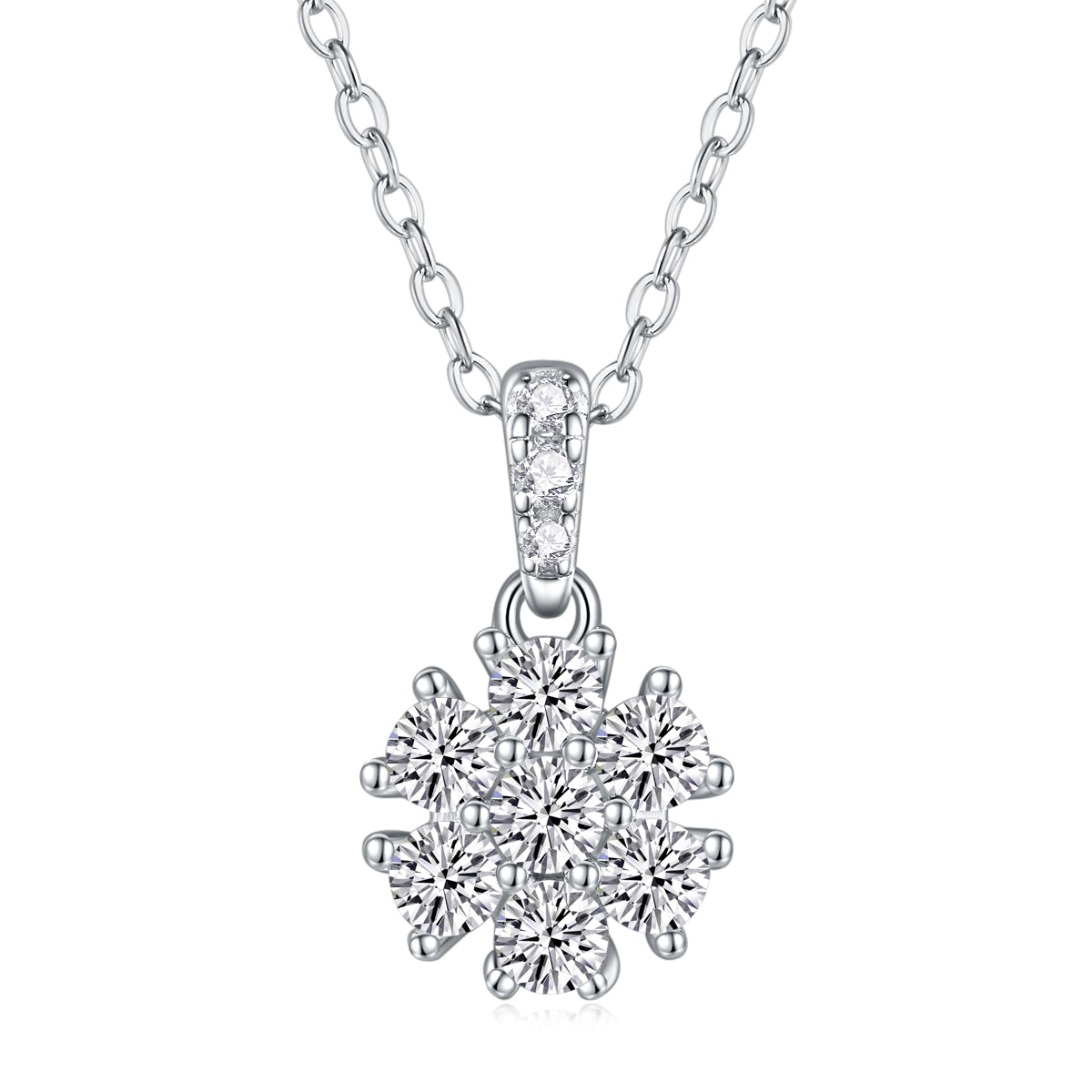 Snowflake Dance - A Fashionable And Luxurious Diamond Jewelry Pendant Set